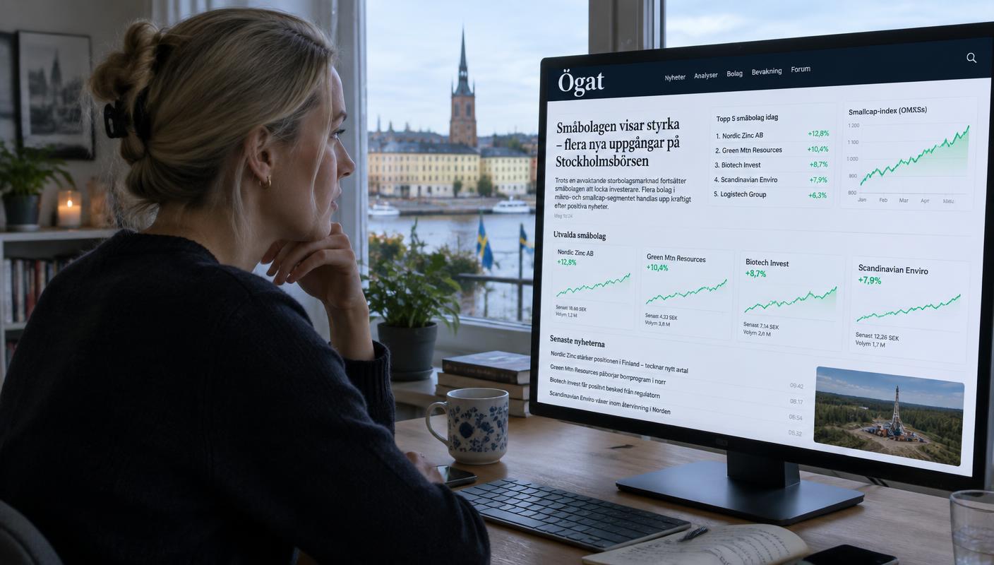 En investerare följer småbolagen på Ögat
